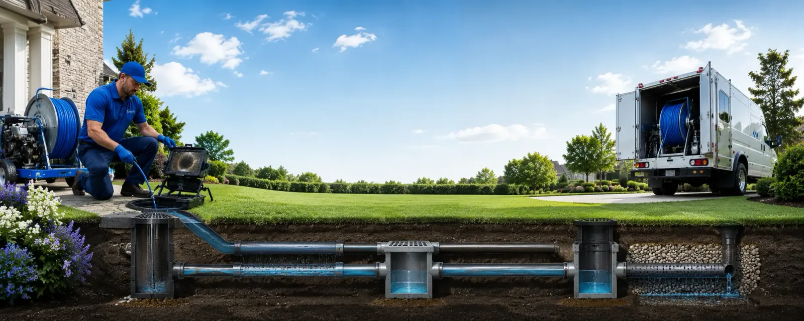 Outdoor drain cleaning information for Colcord, WV
